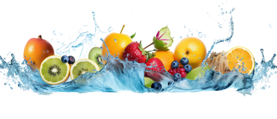 fruits splash