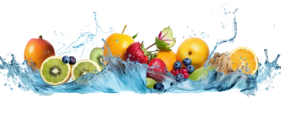Poster fruits splash © Tony A