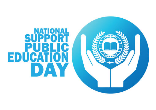 National Support Public Education Day Vector Illustration. Suitable for greeting card, poster and banner