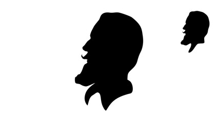 Claudio Monteverdi silhouette