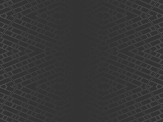 Gray line on black. Minimalist design. Cover design templates, business flyer layouts, wallpapers, etc.