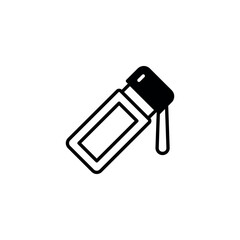 Thermos icon design with white background stock illustration