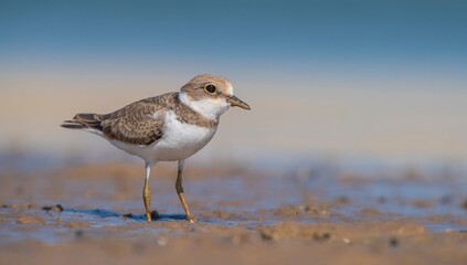 Little Ringed Plover (Charadrius dubius) is a cute species found in many wetlands around the world. It is a common wetland bird in Turkey.
