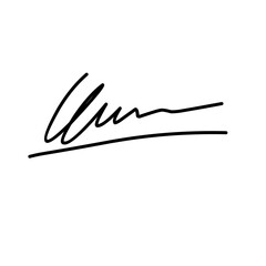 Signature fictitious Autograph