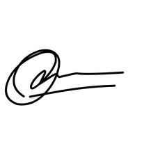 Signature fictitious Autograph