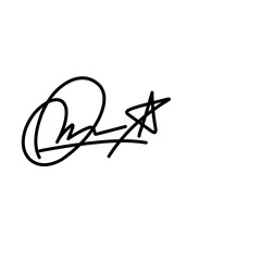 Signature fictitious Autograph