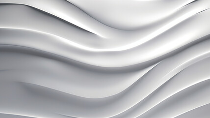 Obraz na płótnie Canvas Abstract white background with smooth wavy lines