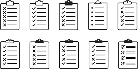 Quality Control Checklist Thin Line Icon