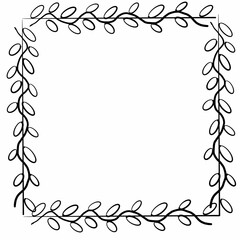 black and white frame