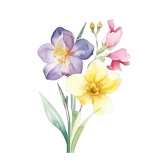 flower botanical watercolor art