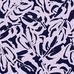 Pastels Tropical Leaf Seamless Pattern Design