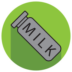 milk bottle icon vector