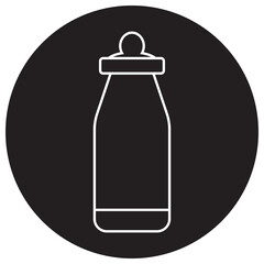 milk bottle icon vector