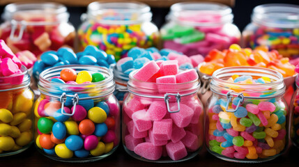 Fototapeta na wymiar candy colorful sweet food 