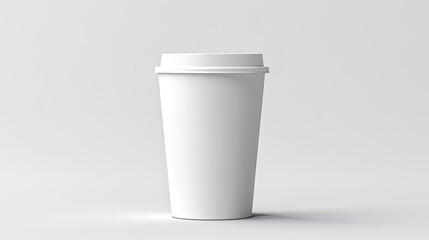 coffee plastic cup isolated