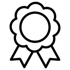 Award icon, medal, vector outline icons.