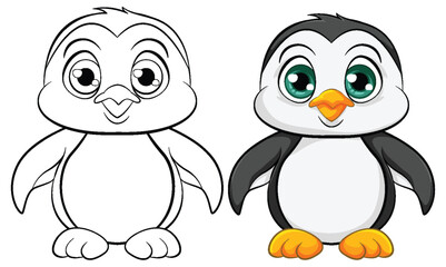 Cute Baby Penguin Cartoon
