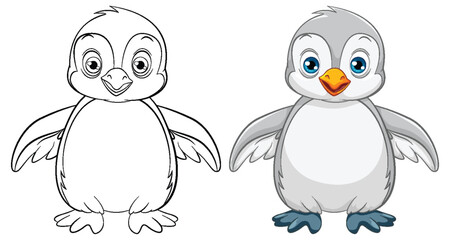 Cute Baby Penguin Cartoon