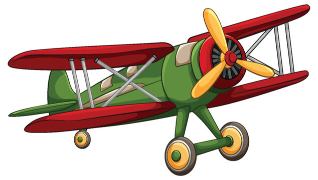 Cute vintage aircraft cartoon