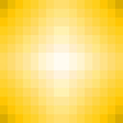 Abstraktes Mosaik Muster mit Farbverlauf gelb orange