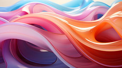 Blown glass background. Generative Ai