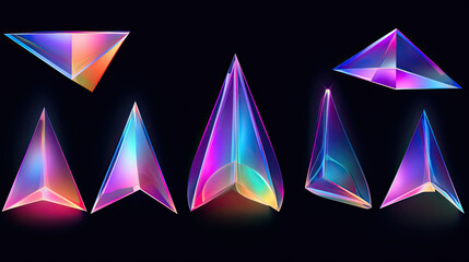 Triangle glass colorful diamond background