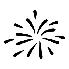 Firework Doodle Decorative