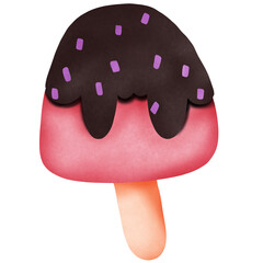 ice cream isolated on white