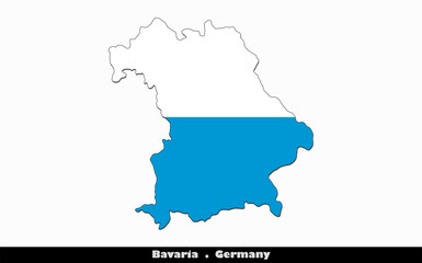 Obraz premium Bavaria Flag - States of Germany (EPS)