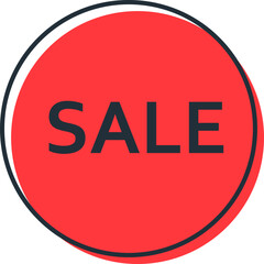 Sale Sticker, Label, Tag. Vector Flat Icon