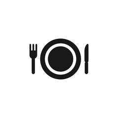 Utensil icon vector illustration. Vector utensil simple flat line style. Blank cooking icon. Kitchen accessories symbol. Flat vector illustration