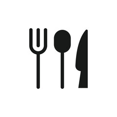 Utensil icon vector illustration. Vector utensil simple flat line style. Blank cooking icon. Kitchen accessories symbol. Flat vector illustration