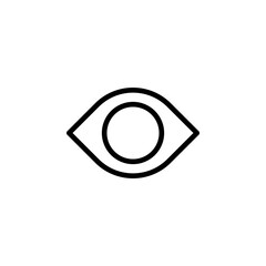 Eye icons with stroke style, for web and mobile