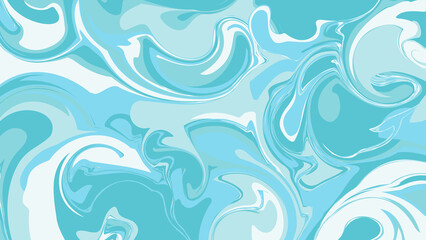 濃い水色のマーブル模様