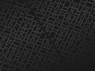 Gray line on black. Minimalist design. Cover design templates, business flyer layouts, wallpapers, etc.