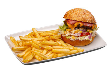 Tasty delicious home made burger