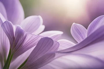 Foto op Aluminium purple crocus flower AI Generated © farah