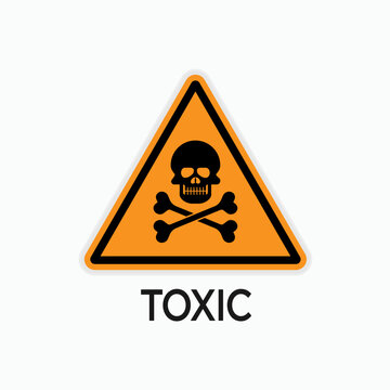 Aware Toxic Icon. Dangerous, Poisonous Symbol.   