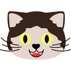 Cat Face Illustration