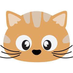Cat Face Illustration