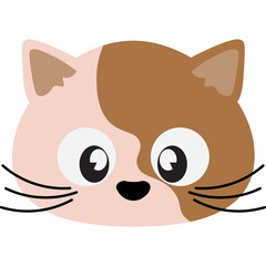 Cat Face Illustration