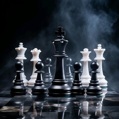 chess pieces on a chessboard