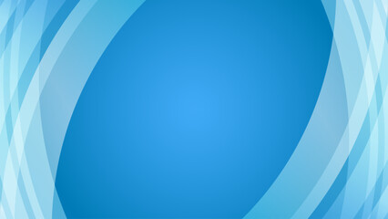 青いリボンのようなウェーブラインのベクターフレーム