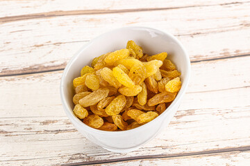 Yellow raisin - dry grape berries