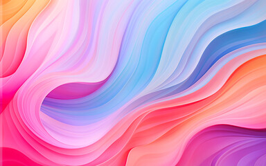 Vibrant rainbow abstract art with a modern twist. Creative, colorful, and imaginative design with a fluid gradient. Perfect for contemporary projects. ai generate art