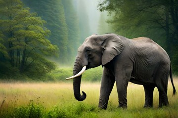 Fototapeta premium Elephant in the jungle