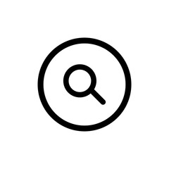 Magnifying glass SEO icon vector illustration. Search, analysis, research, find, monitoring sign. Flat isolated symbol for logo, mobile, app, banner, web, ads, dev, ui, ux, gui. Vector EPS 10.