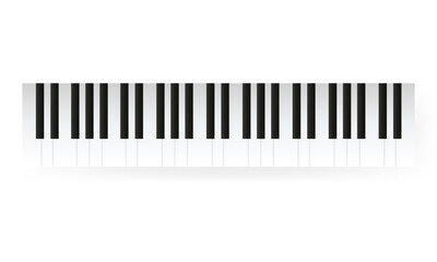 Piano vector illustration. Piano keys icon. Music concept sign. Jazz show, performance, sound logo. Classical musical instrument art. Isolated on white. EPS 10