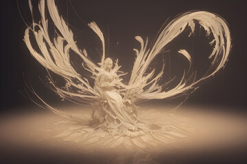 woman statue. Generative AI