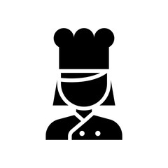 Woman chef icon